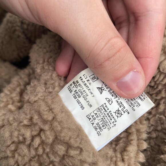 Vintage 2002 Diesel Gregg Fur Sherpa Jacket XL Blue - Picture 14 of 14